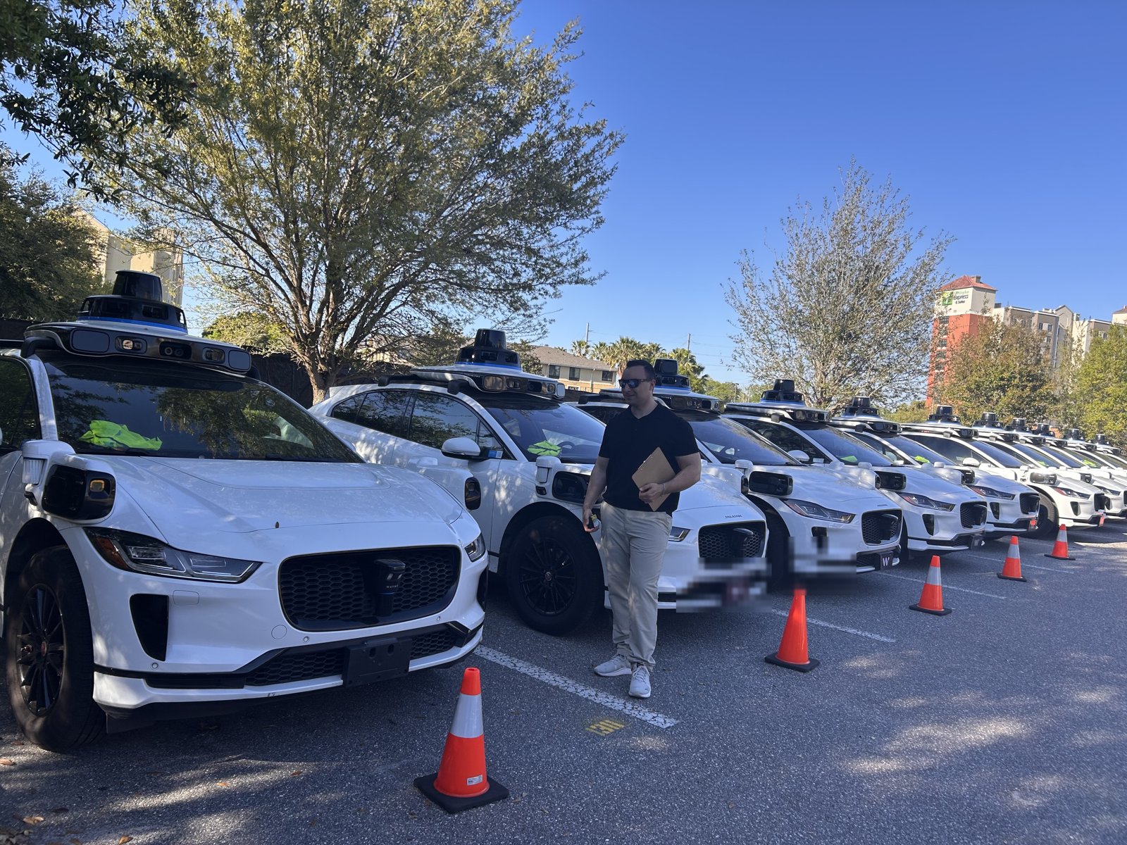 Waymo fleet staging
